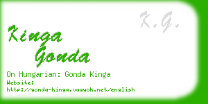 kinga gonda business card